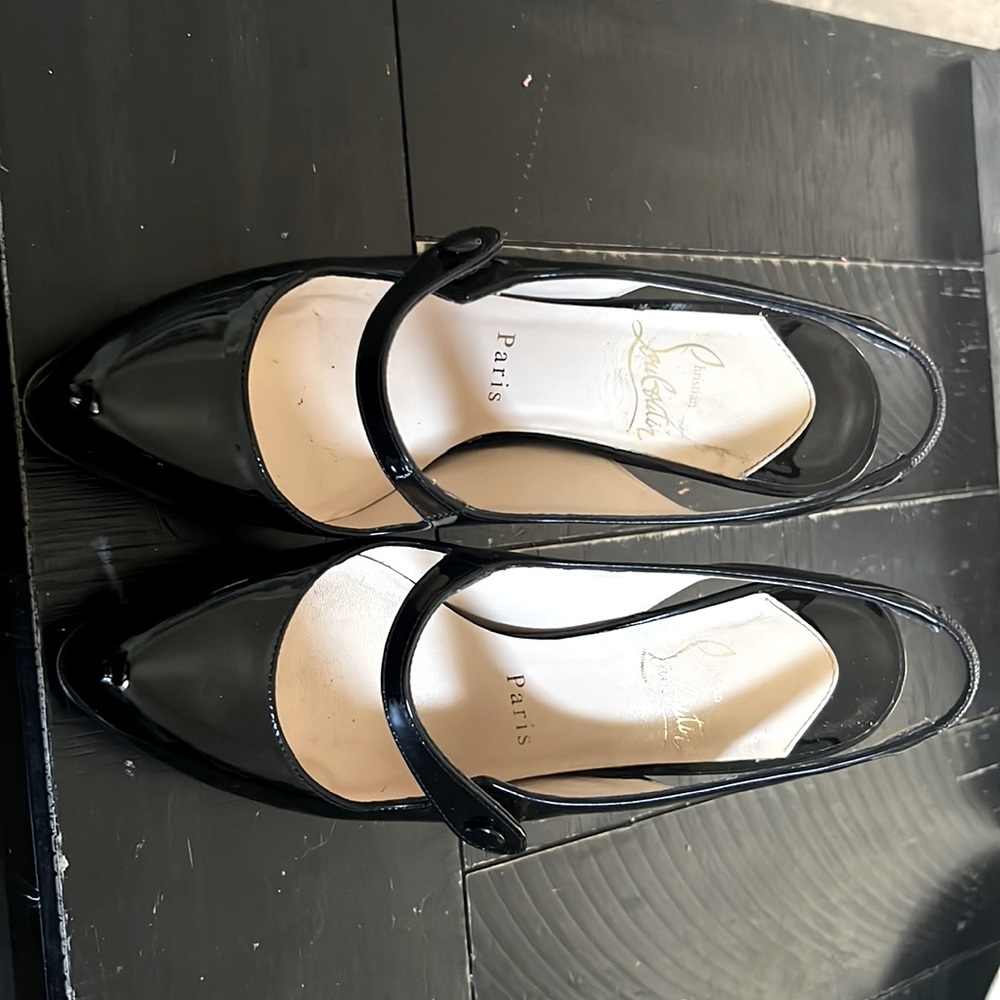 Christian Louboutin patent leather mary janes